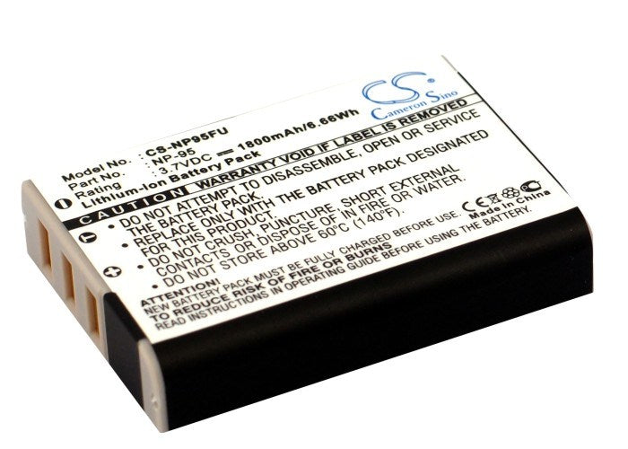 1800mAh Battery - CS-NP95FU / Li-ion / Volts: 3.7