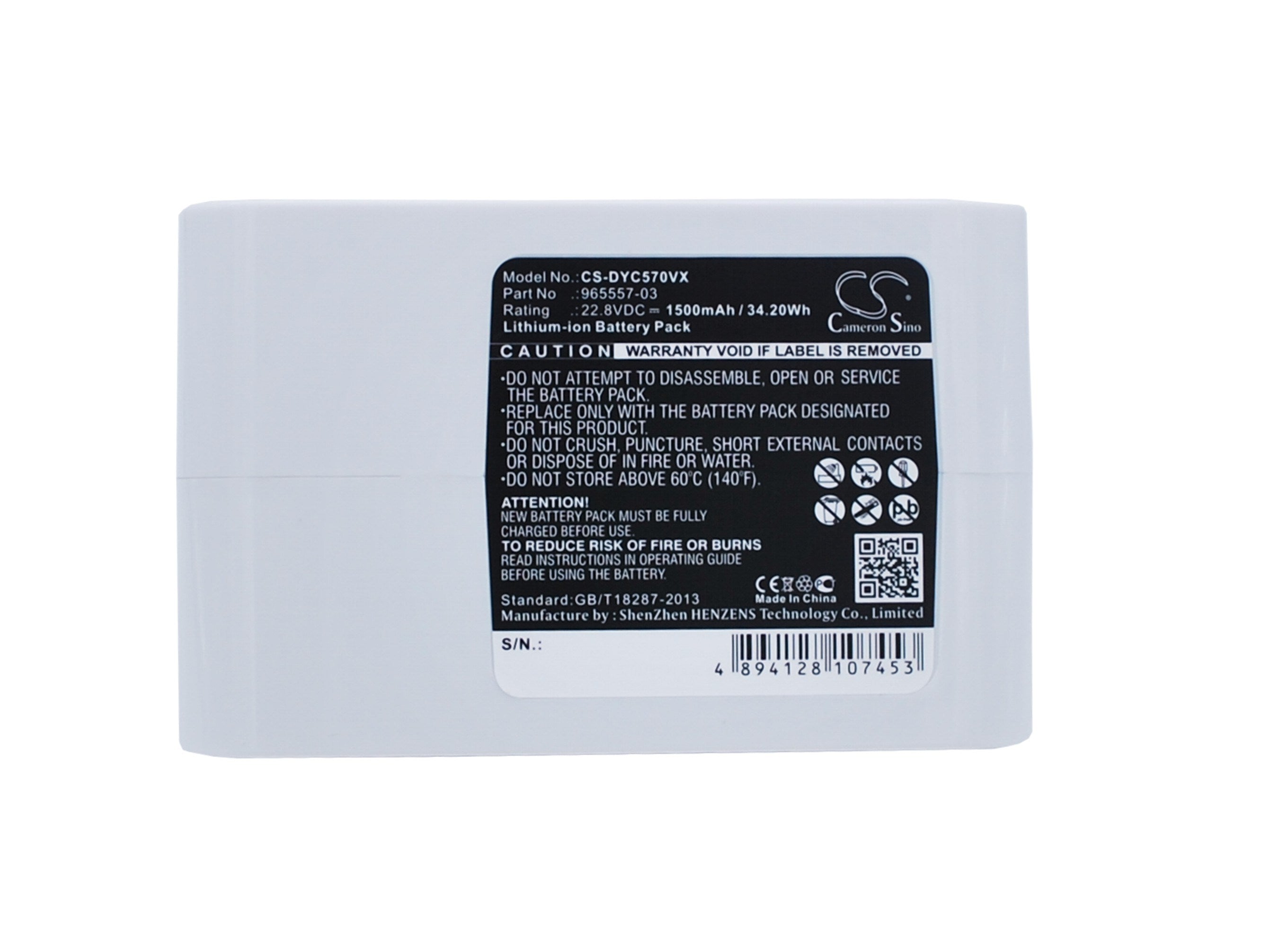 1500mAh Battery - CS-DYC570VX / Li-ion / Volts: 22.8