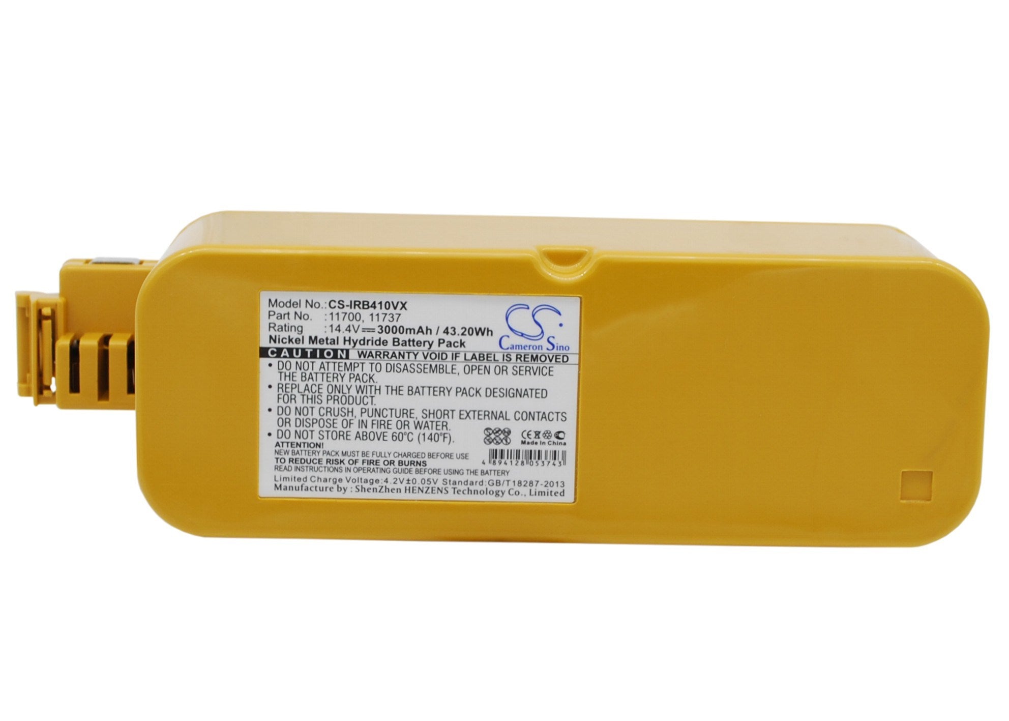 3000mAh Battery - CS-IRB410VX / Ni-MH / Volts: 14.4