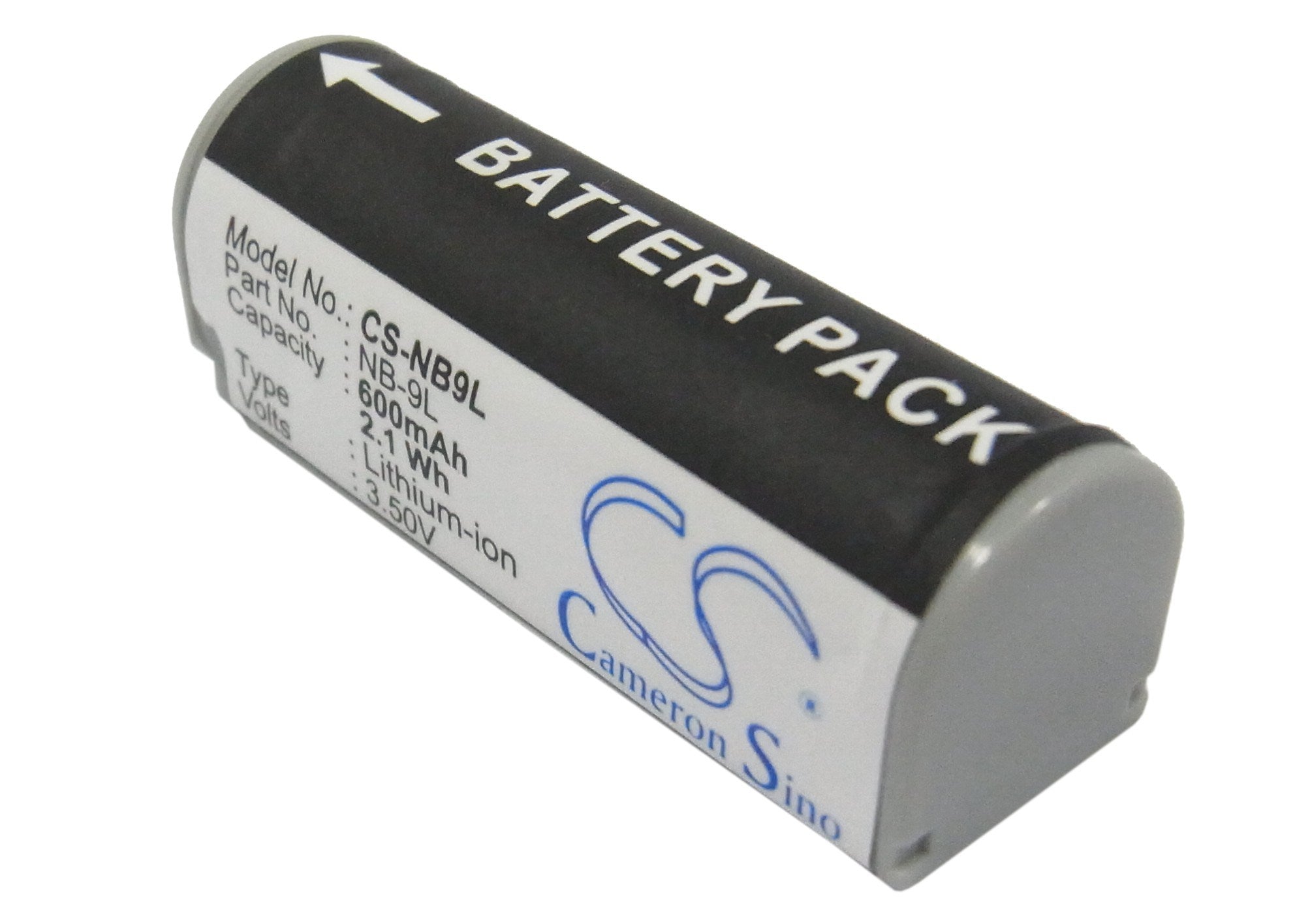600mAh Battery - CS-NB9L / Li-ion / Volts: 3.6