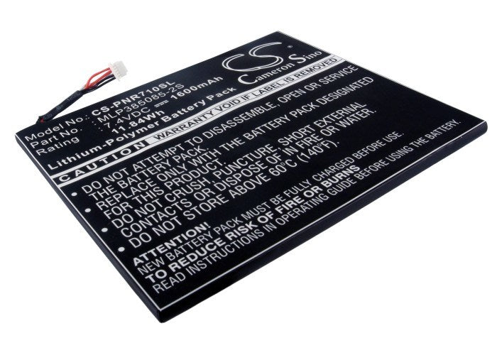 1600mAh Battery - CS-PNR710SL / Li-Polymer / Volts: 7.4