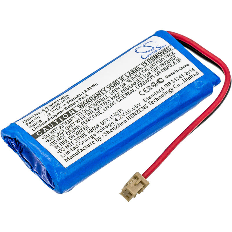 600mAh Battery - CS-SKH700BL / Li-Polymer / Volts: 3.7