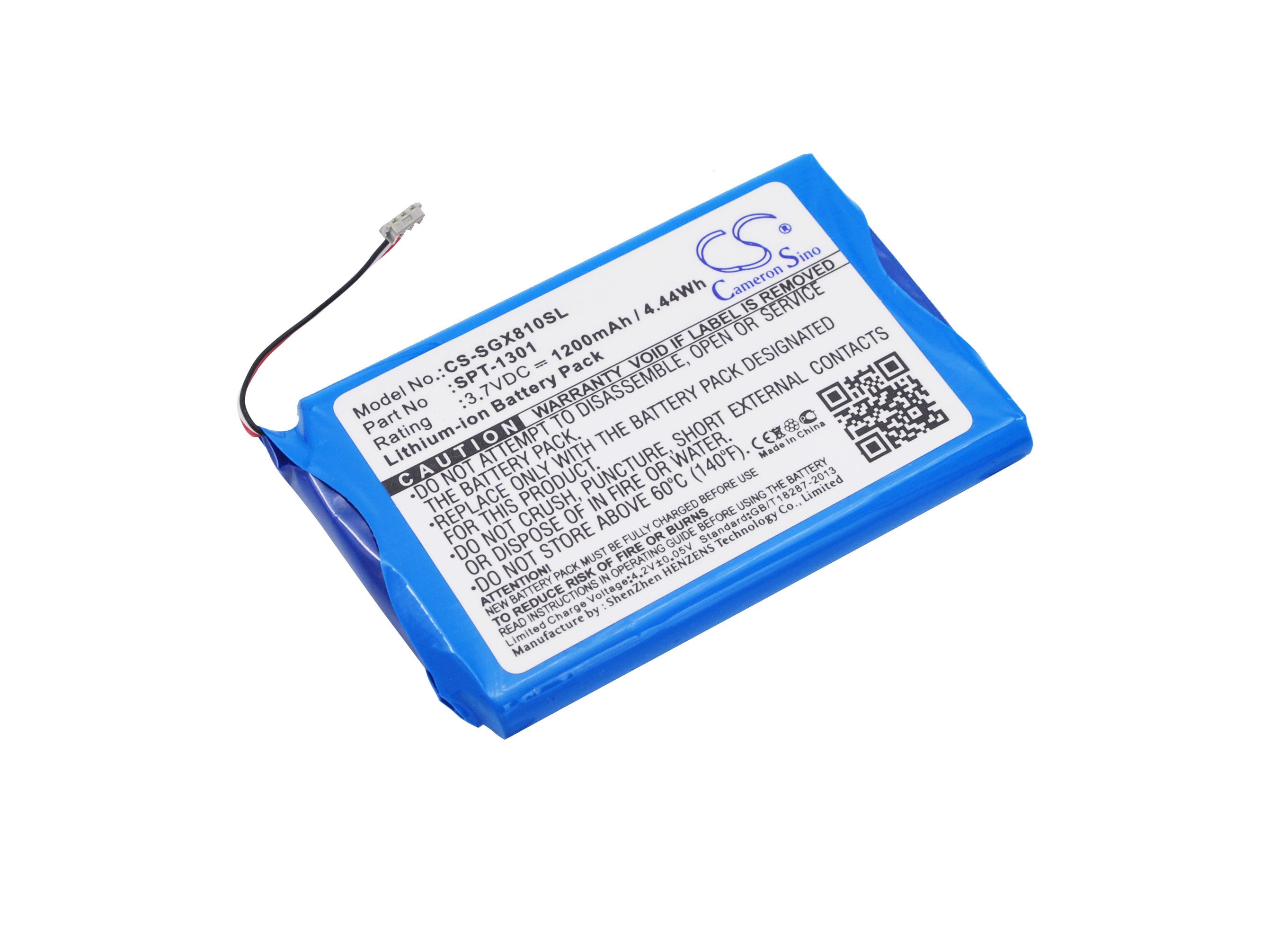 1200mAh Battery - CS-SGX810SL / Li-ion / Volts: 3.7