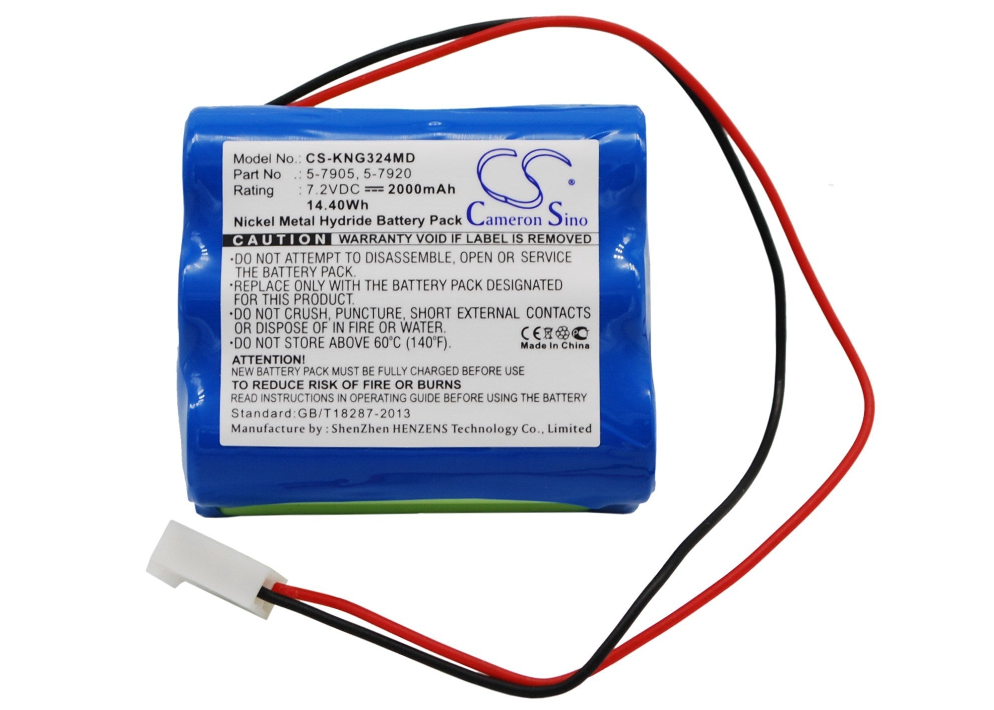 2000mAh Battery - CS-KNG324MD / Ni-MH / Volts: 7.2