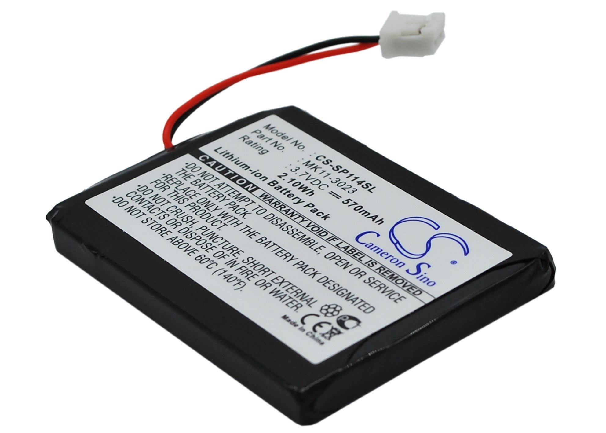 570mAh Battery - CS-SP114SL / Li-ion / Volts: 3.7