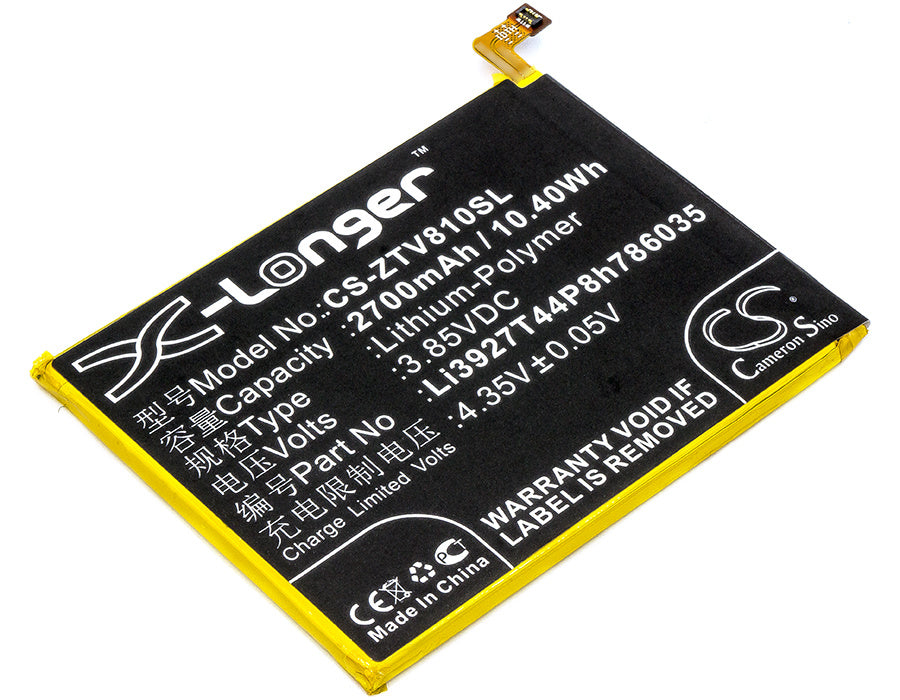 2700mAh Battery - CS-ZTV810SL / Li-Polymer / Volts: 3.85
