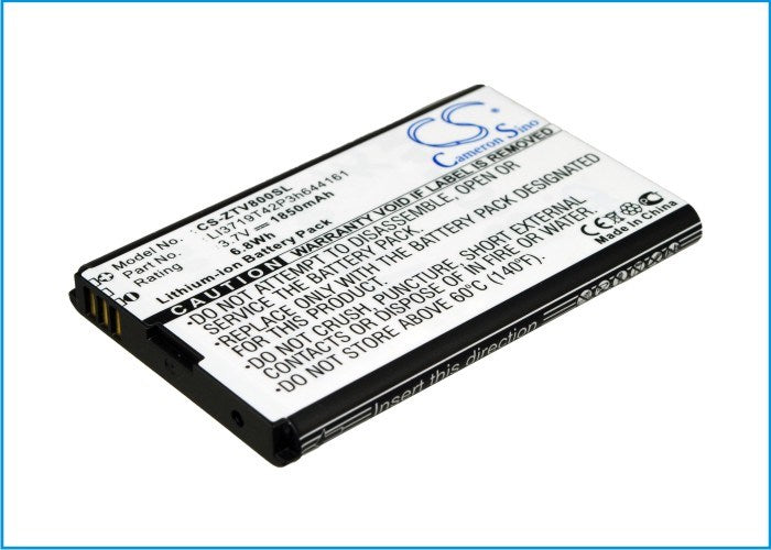 1850mAh Battery - CS-ZTV800SL / Li-ion / Volts: 3.7