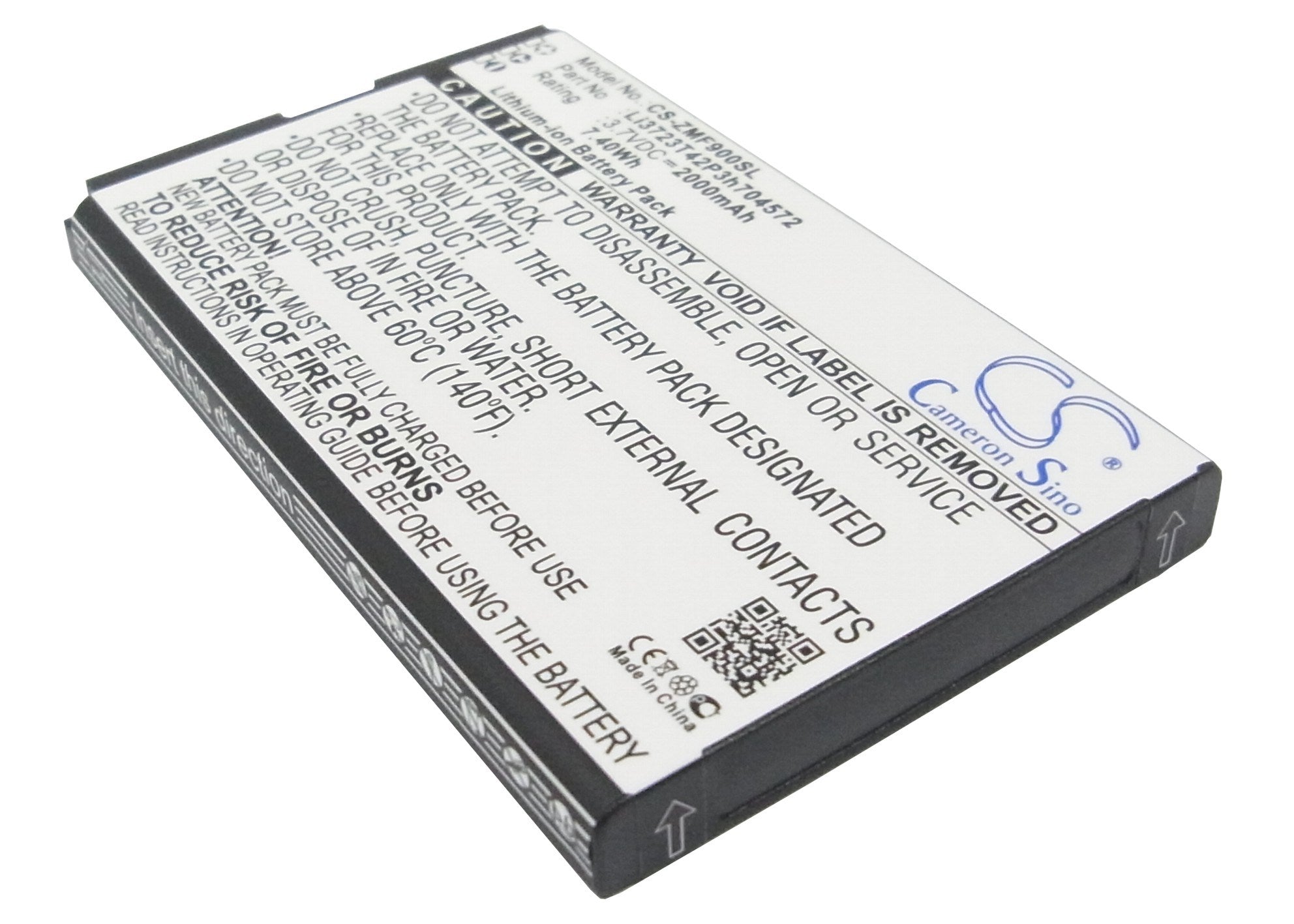 2000mAh Battery - CS-ZMF900SL / Li-ion / Volts: 3.7