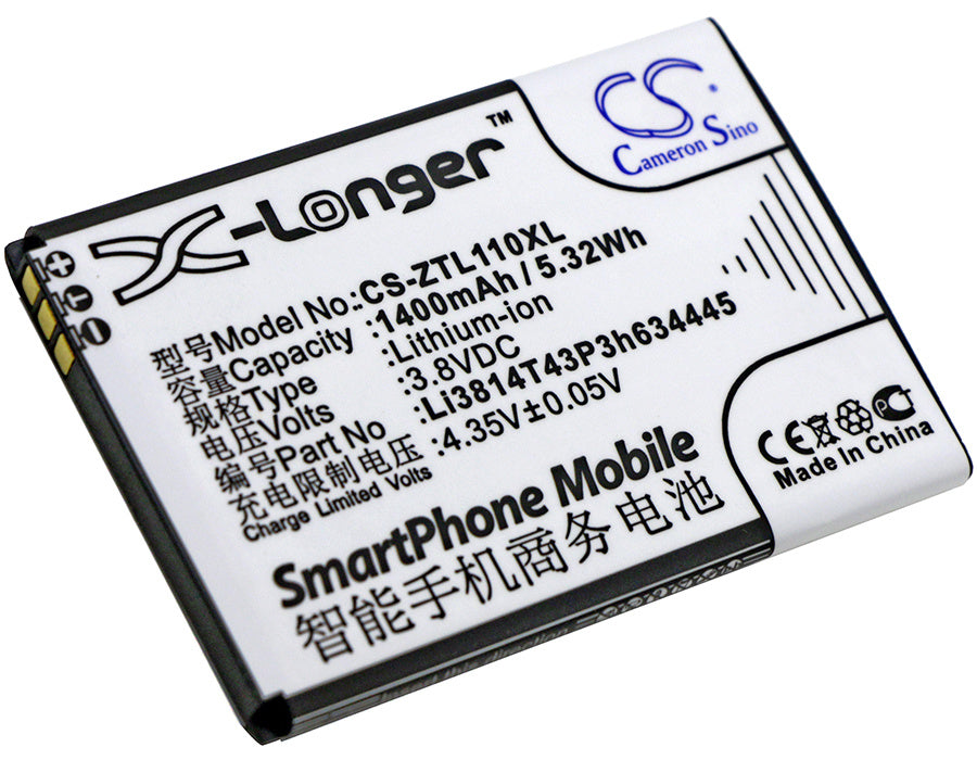 1400mAh Battery - CS-ZTL110XL / Li-ion / Volts: 3.8