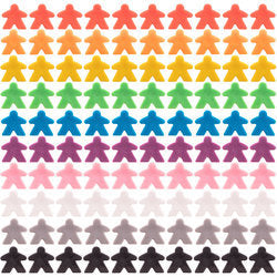 Plastic Meeples, 100-pack