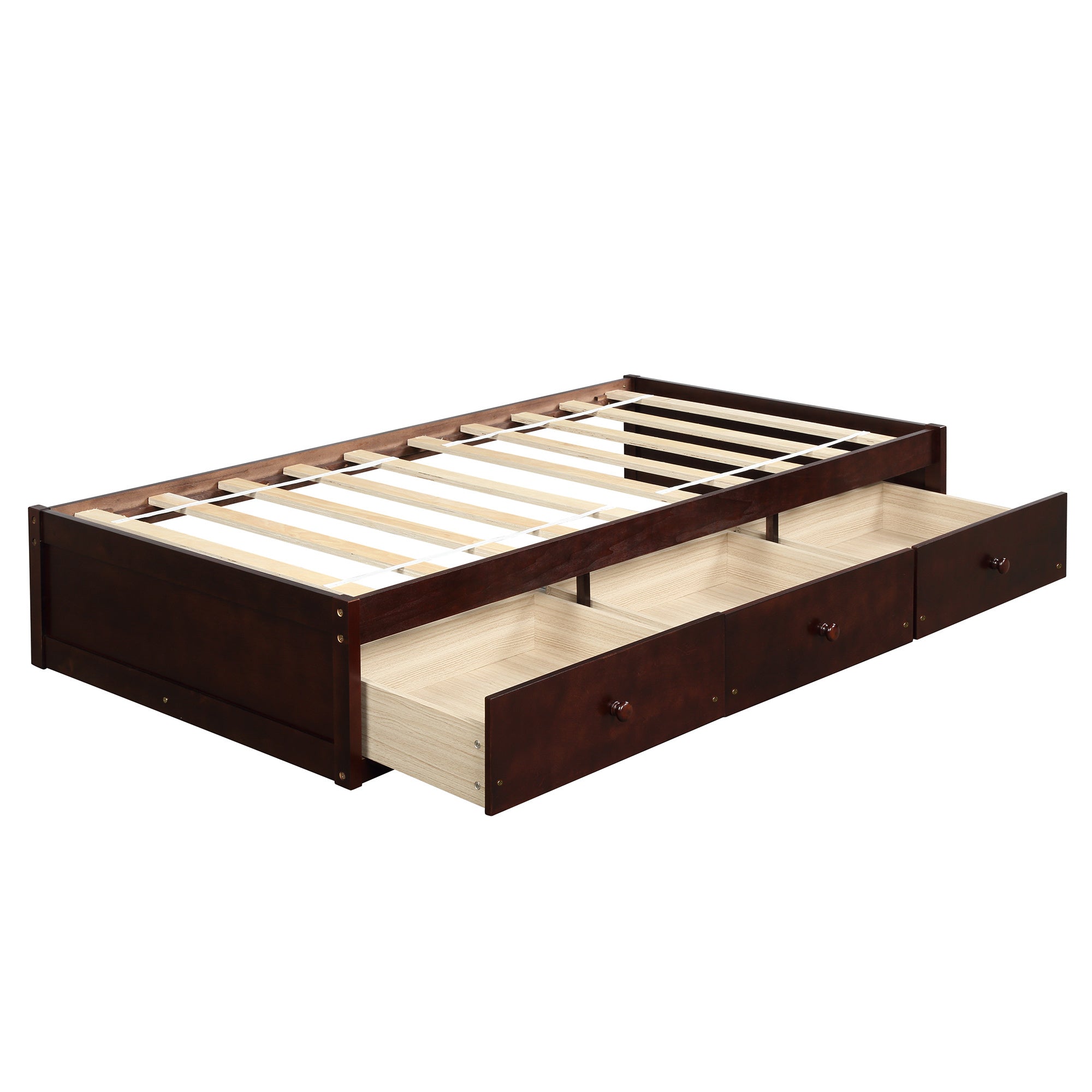 Oris Fur. Twin Size Platform Storage Bed with 3 Drawers RT