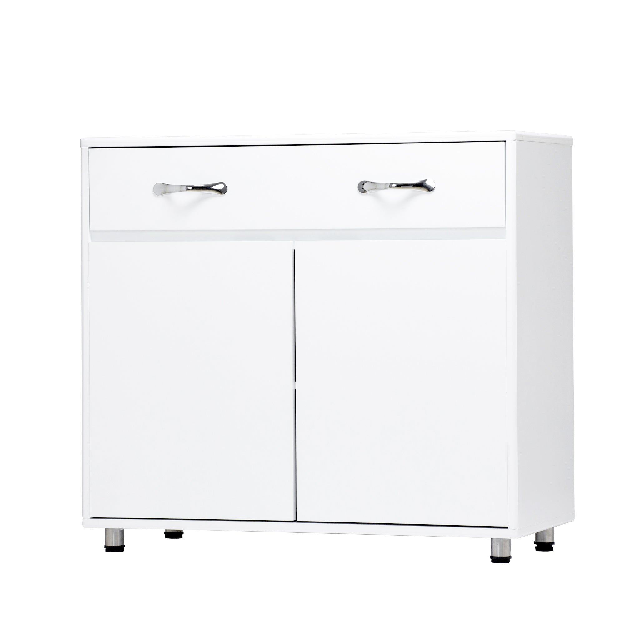 Two door Side Table-White