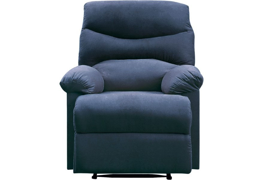 Arcadia Recliner (Motion) in Blue Woven Fabric