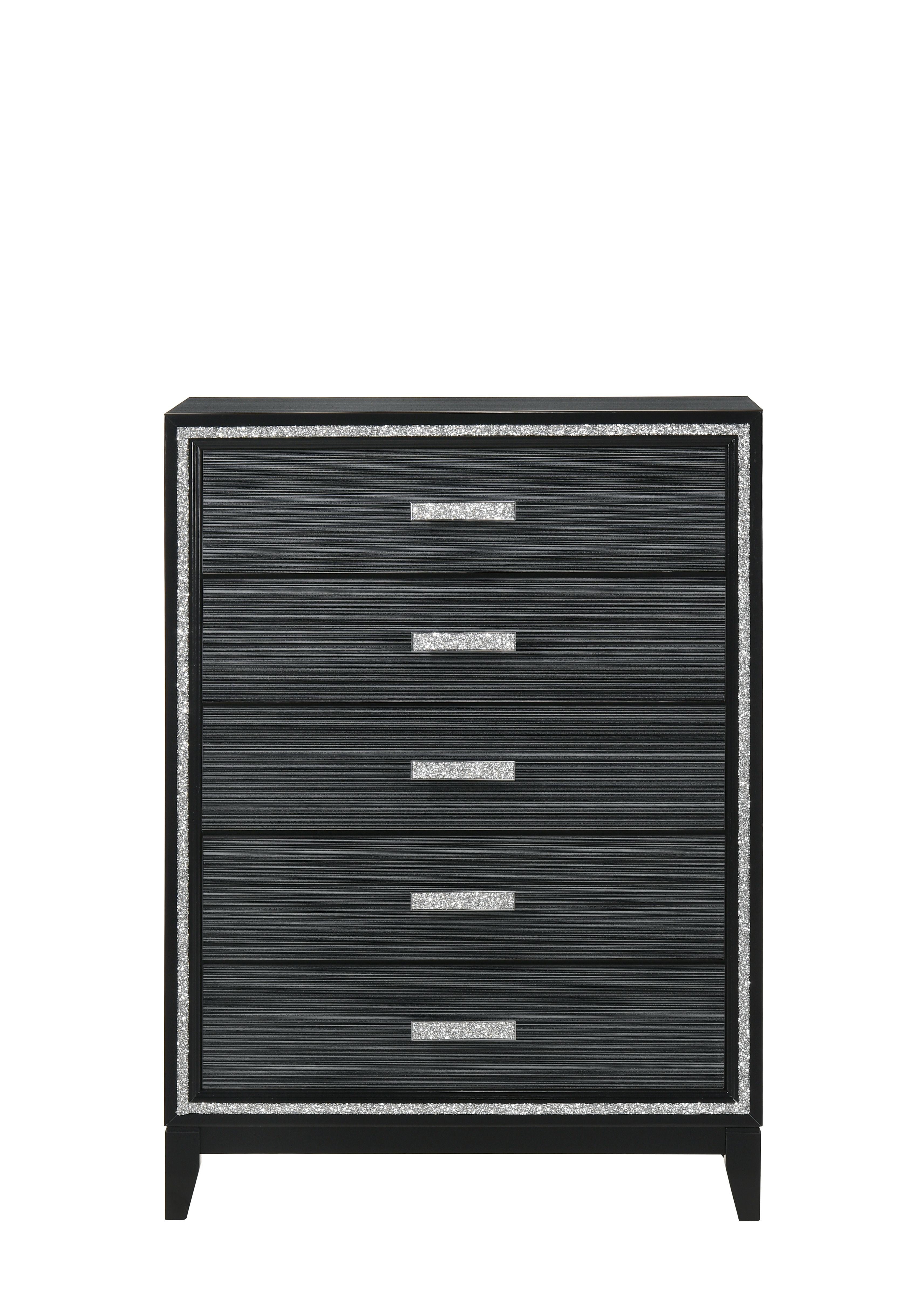 Haiden Chest; Weathered Black Finish