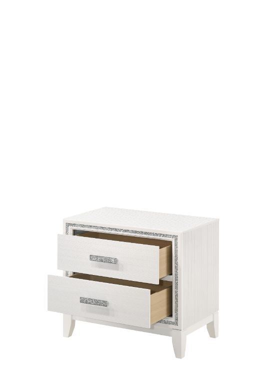 Haiden Nightstand; White Finish