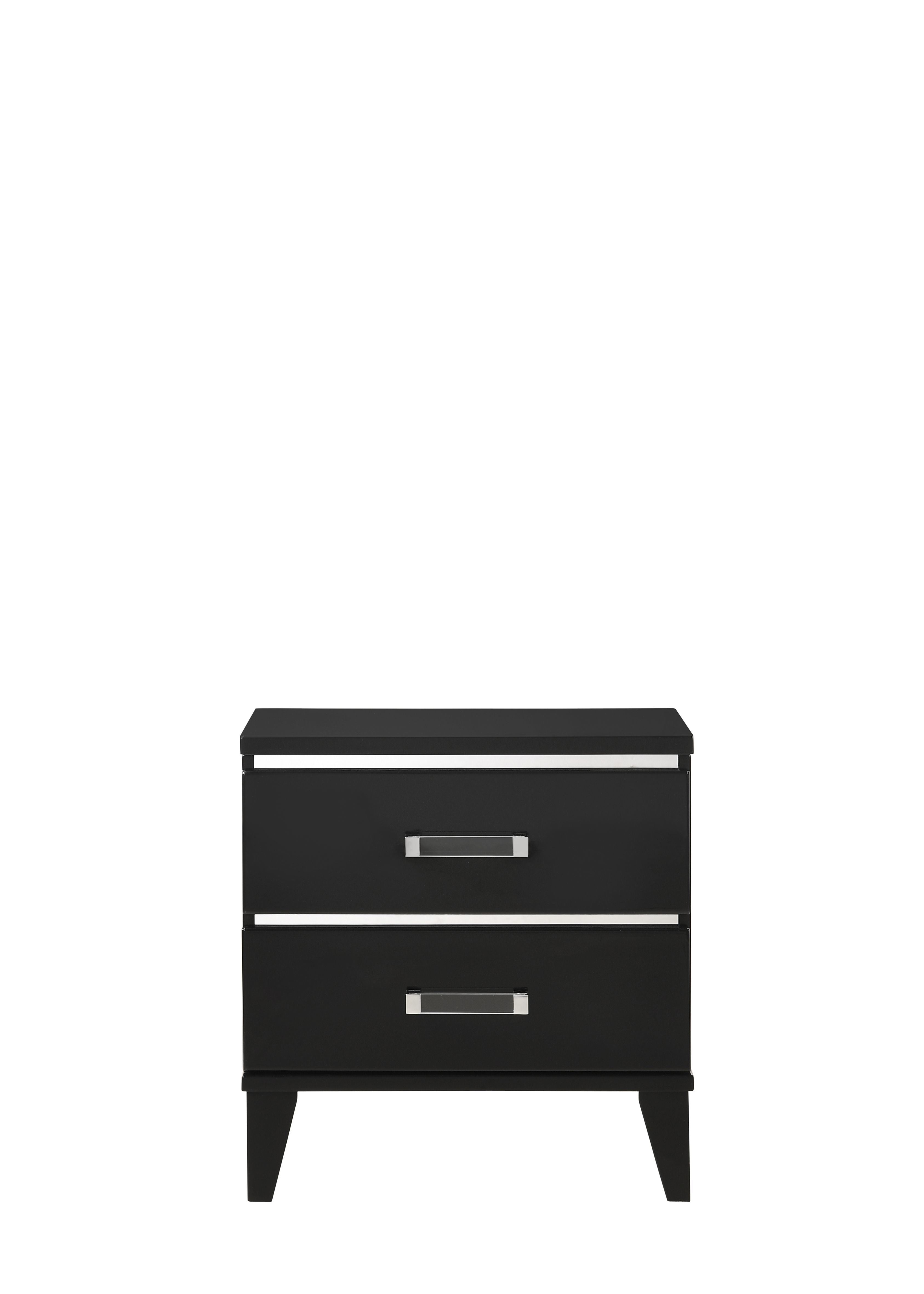 Chelsie Nightstand• Black Finish