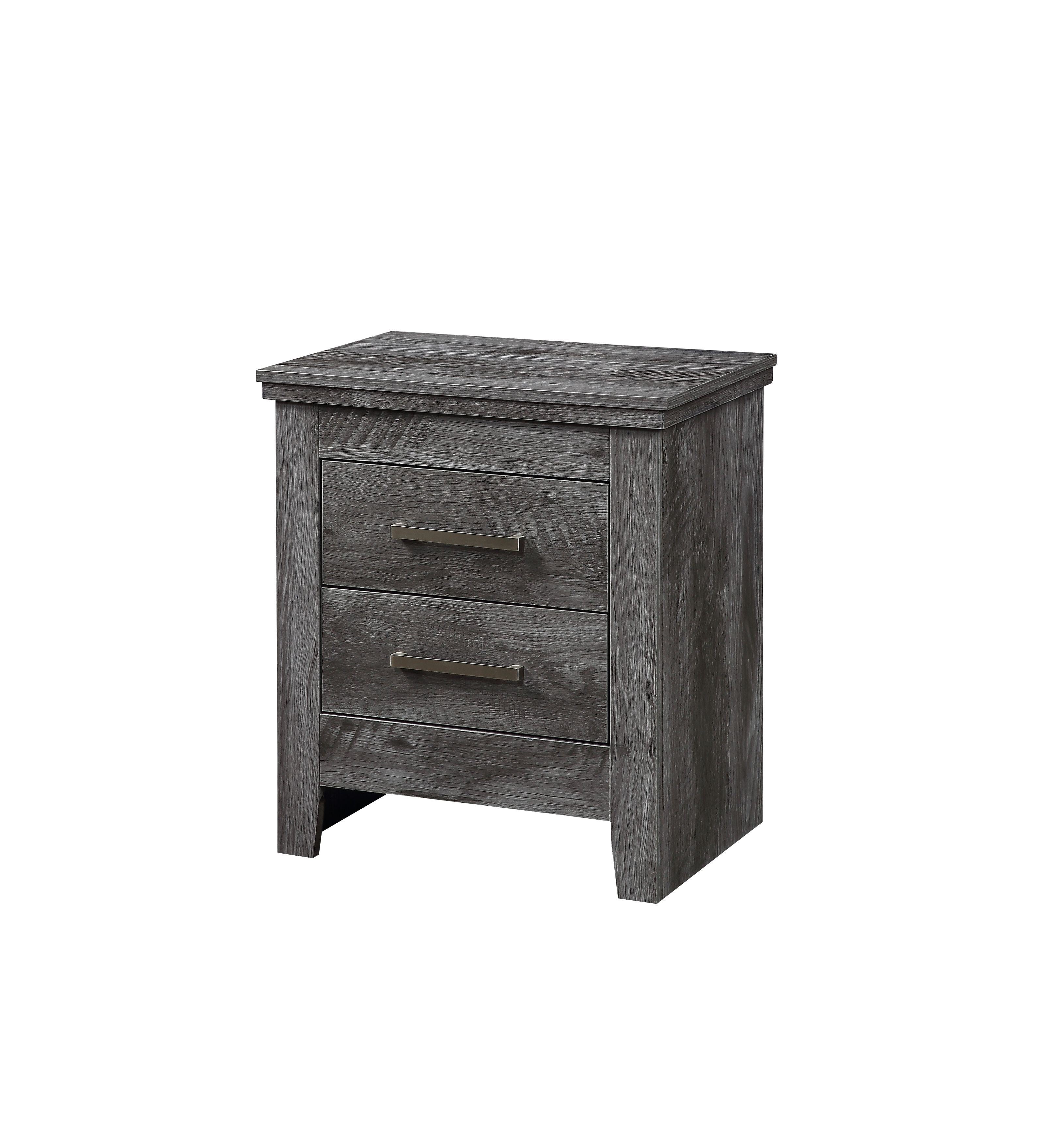 Vidalia Nightstand; Rustic Gray Oak