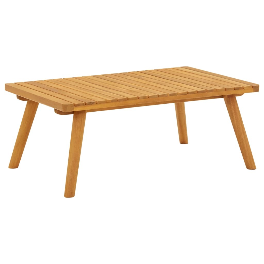 Patio Coffee Table 35.4"x21.7"x13.8" Solid Acacia Wood