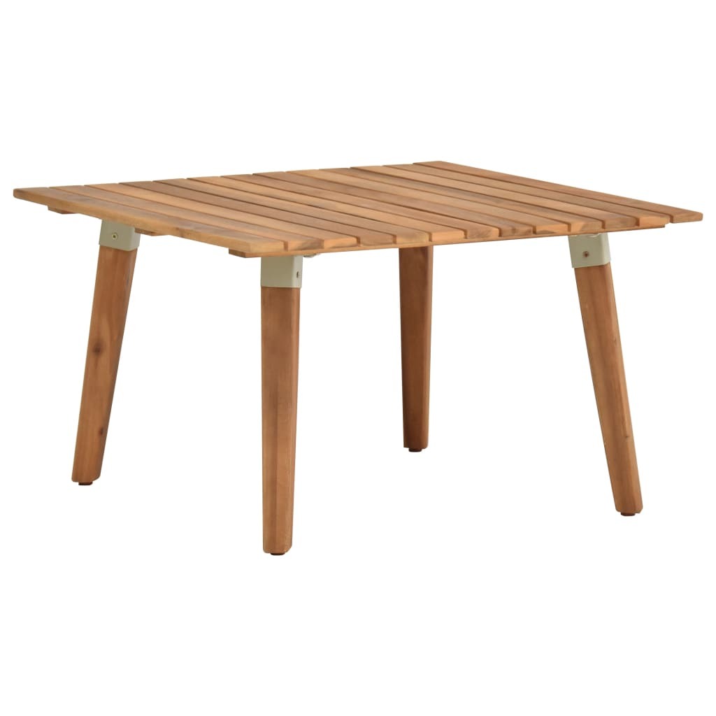 Patio Coffee Table 23.6"x23.6"x14.2" Solid Acacia Wood