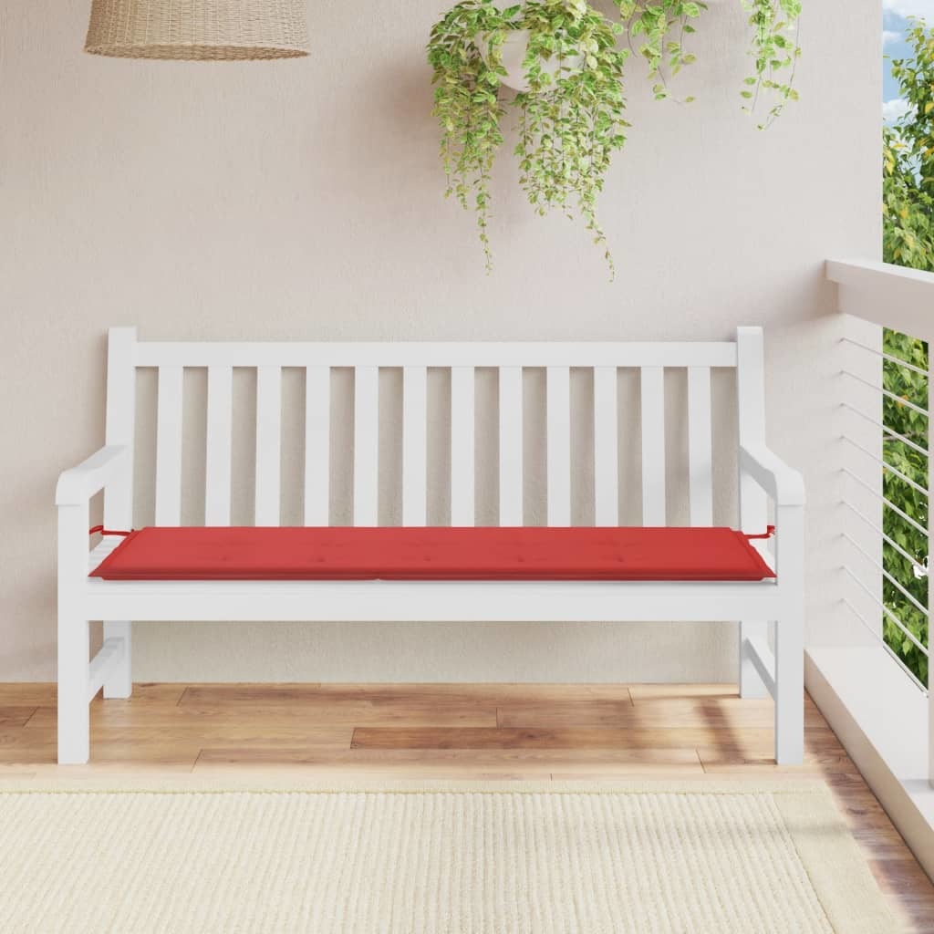 Garden Bench Cushion Red 59.1"x19.7"x1.2" Oxford Fabric