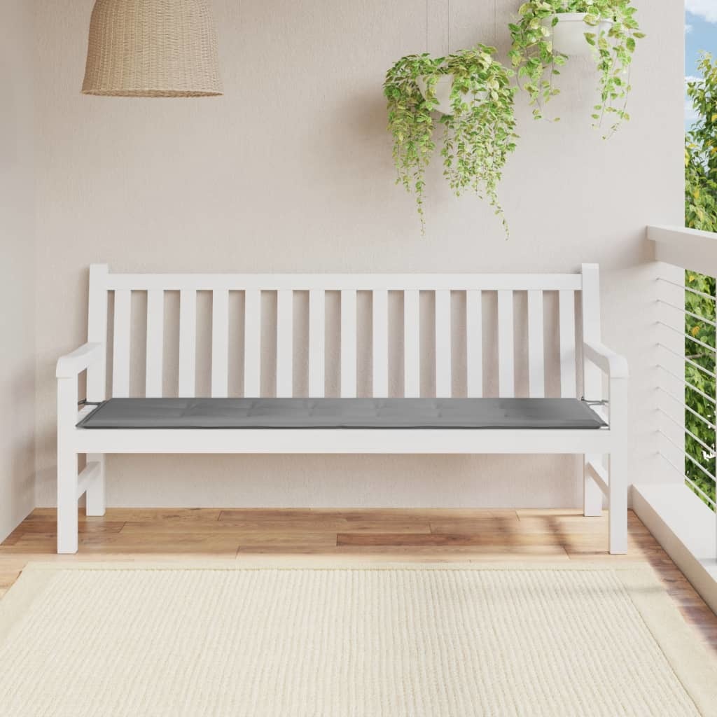 Garden Bench Cushion Gray 70.9"x19.7"x1.2" Oxford Fabric