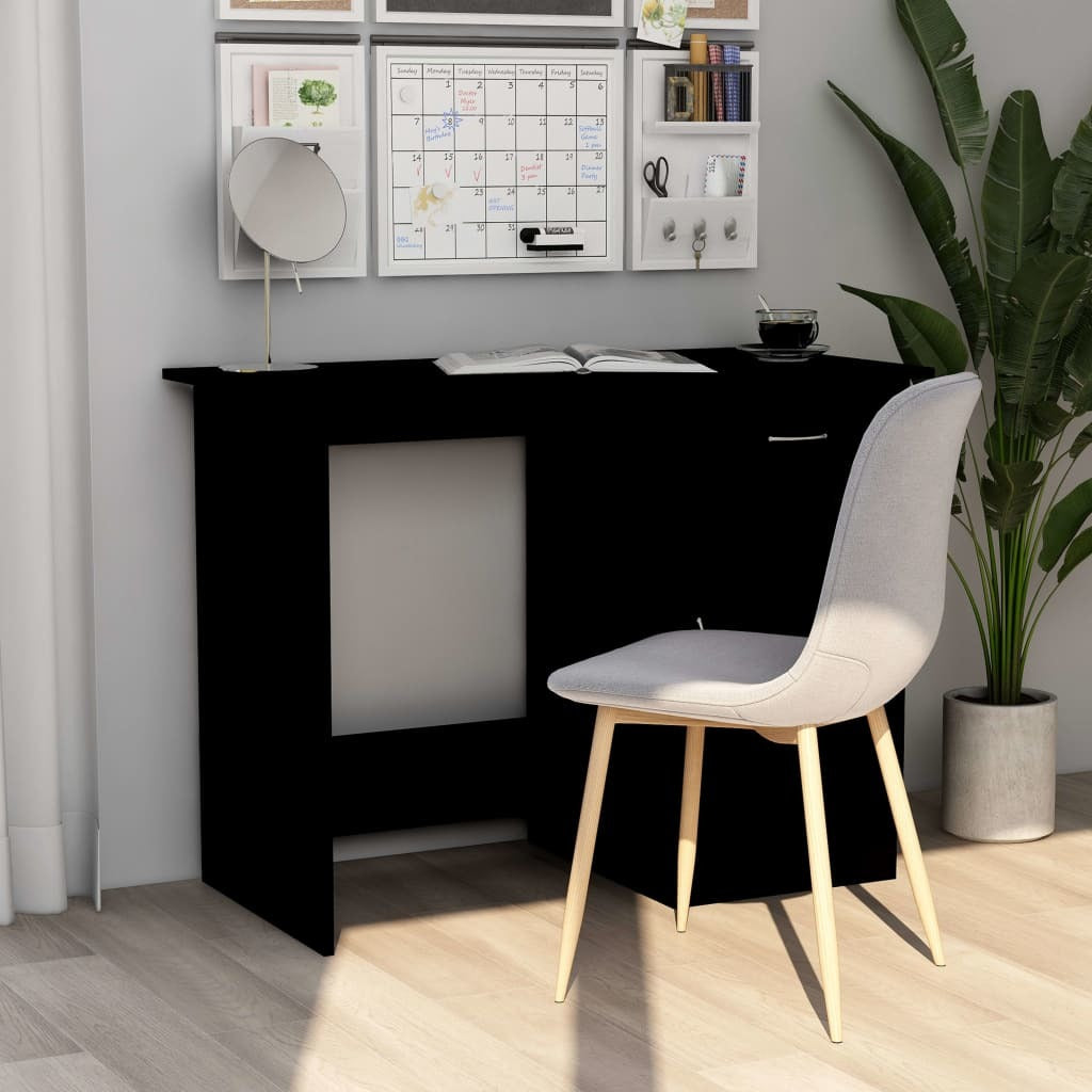 Desk Black 39.4"x19.7"x29.9" Engineered Wood