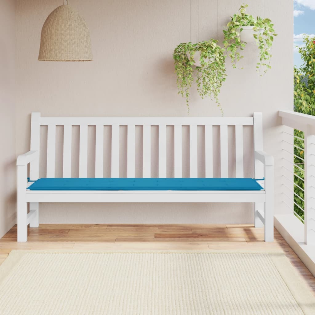 Garden Bench Cushion Blue 78.7"x19.7"x1.2" Oxford Fabric