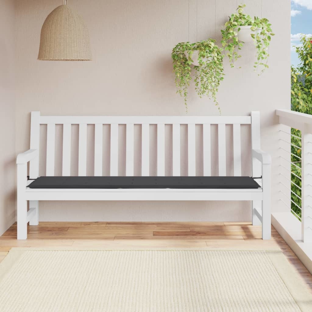 Garden Bench Cushion Anthracite 78.7"x19.7"x1.2" Oxford Fabric