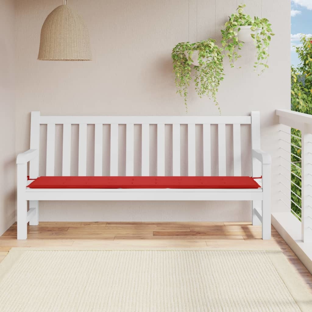 Garden Bench Cushion Red 78.7"x19.7"x1.2" Oxford Fabric