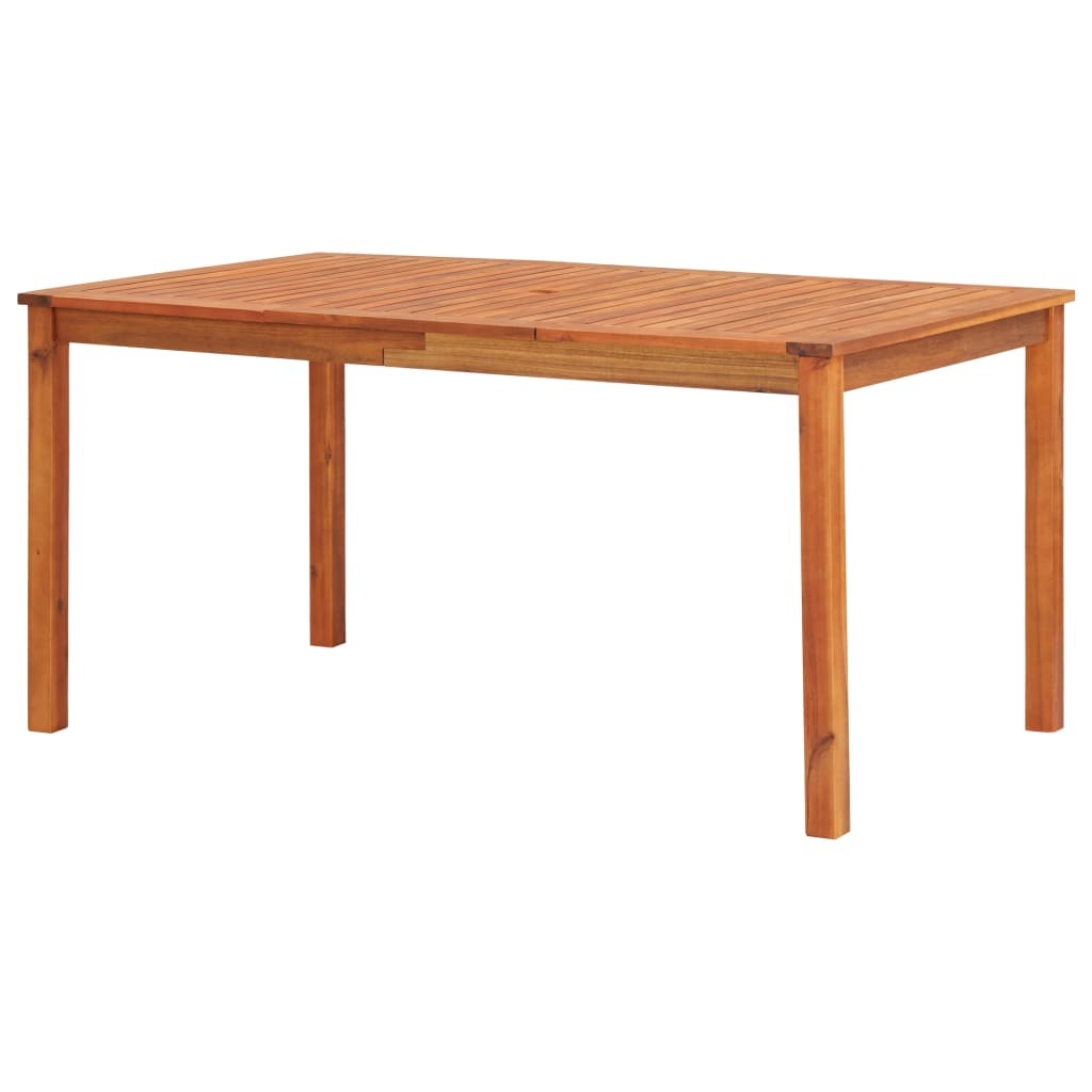 Patio Table 59"x35.4"x29.1" Solid Acacia Wood