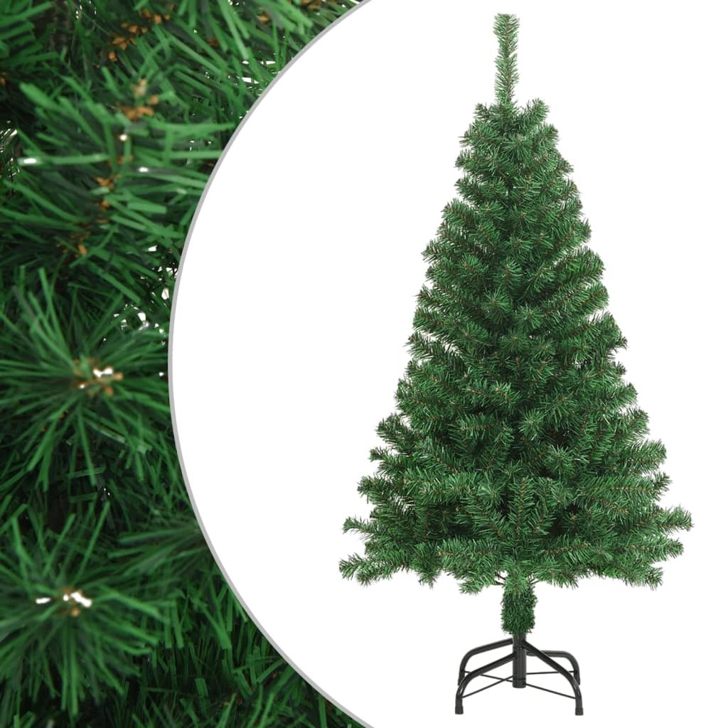 Artificial Christmas Tree with Thick Branches Green 5 ft PVC