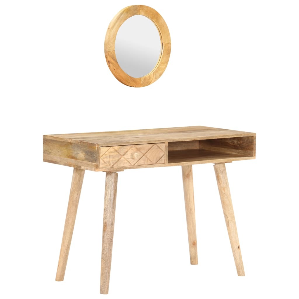 Dressing Table 39.4"x19.7"x29.9" Solid Mango Wood