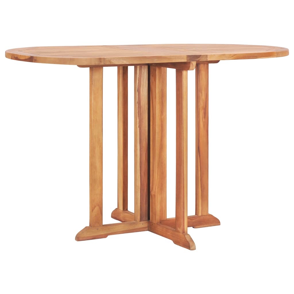 Folding Butterfly Patio Table 47.2"x27.6"x29.5" Solid Teak Wood