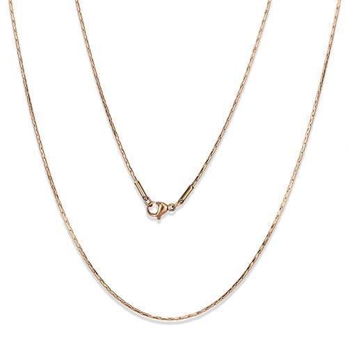 TK2437R - IP Rose Gold(Ion Plating) Stainless Steel Chain with No Stone