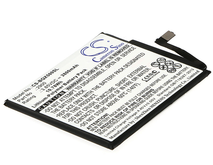 2800mAh Battery - CS-BQX500SL / Li-Polymer / Volts: 3.85