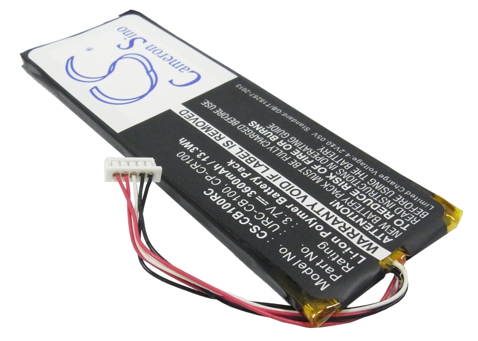 3600mAh Battery - CS-CB100RC / Li-Polymer / Volts: 3.7