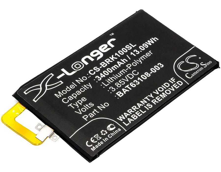 3400mAh Battery - CS-BRK100SL / Li-Polymer / Volts: 3.85