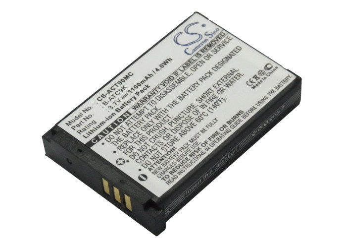 1100mAh Battery - CS-ACT90MC / Li-ion / Volts: 3.7V