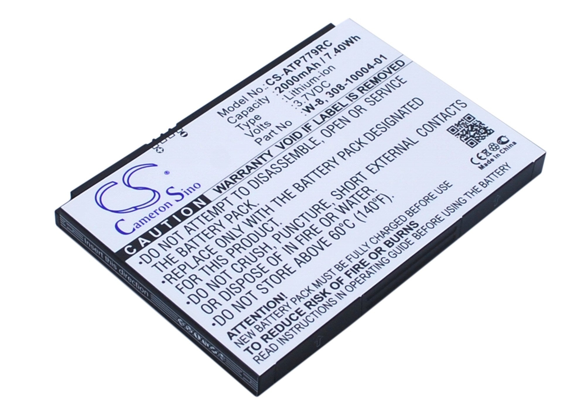 2000mAh Battery - CS-ATP779RC / Li-ion / Volts: 3.7