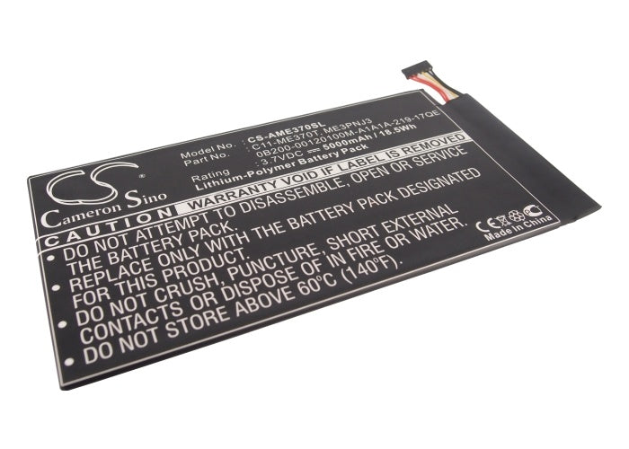5000mAh Battery - CS-AME370SL / Li-Polymer / Volts: 3.7V