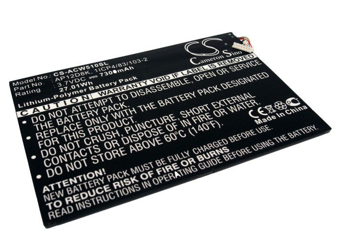 7300mAh Battery - CS-ACW510SL / Li-Polymer / Volts: 3.7