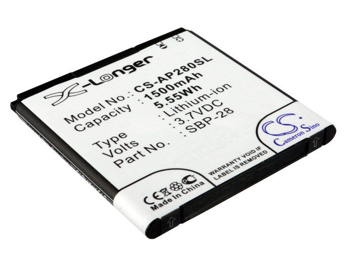 1500mAh Battery - CS-AP280SL / Li-ion / Volts: 3.7