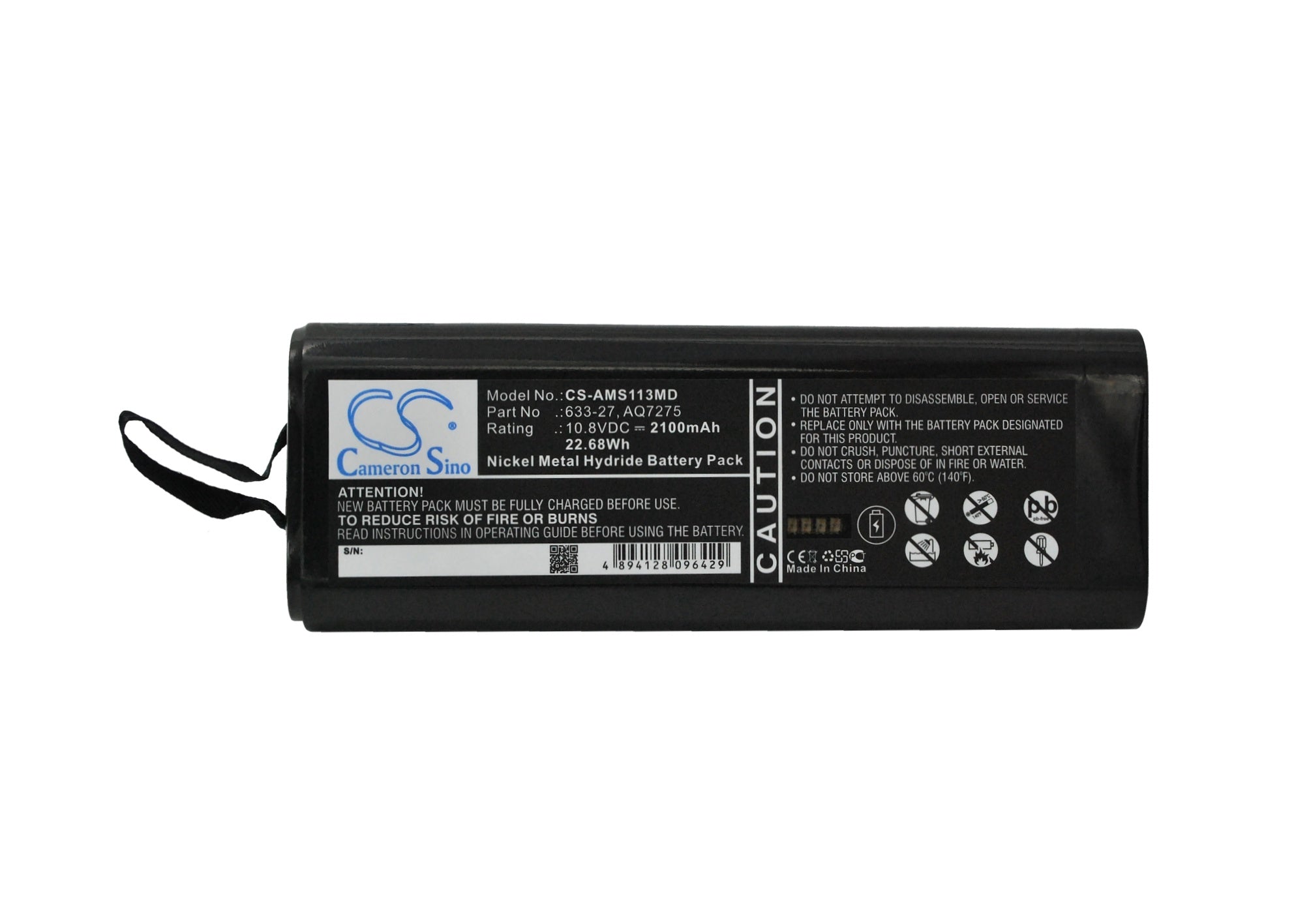 2100mAh Battery - CS-AMS113MD / Ni-MH / Volts: 10.8