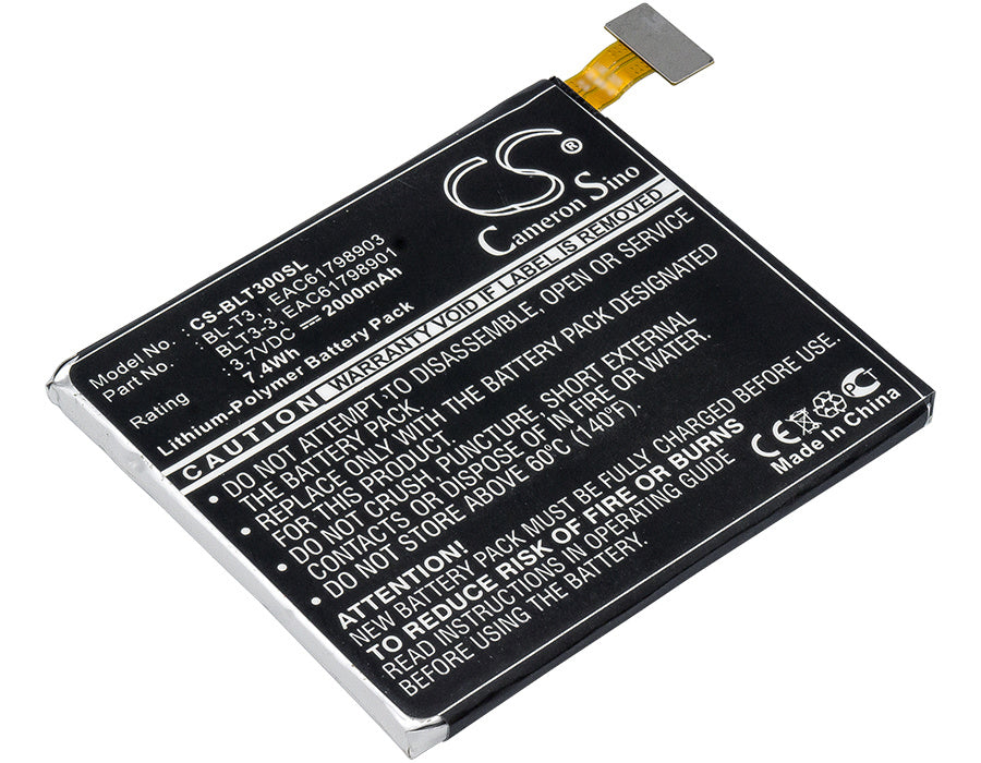 2000mAh Battery - CS-BLT300SL / Li-Polymer / Volts: 3.7