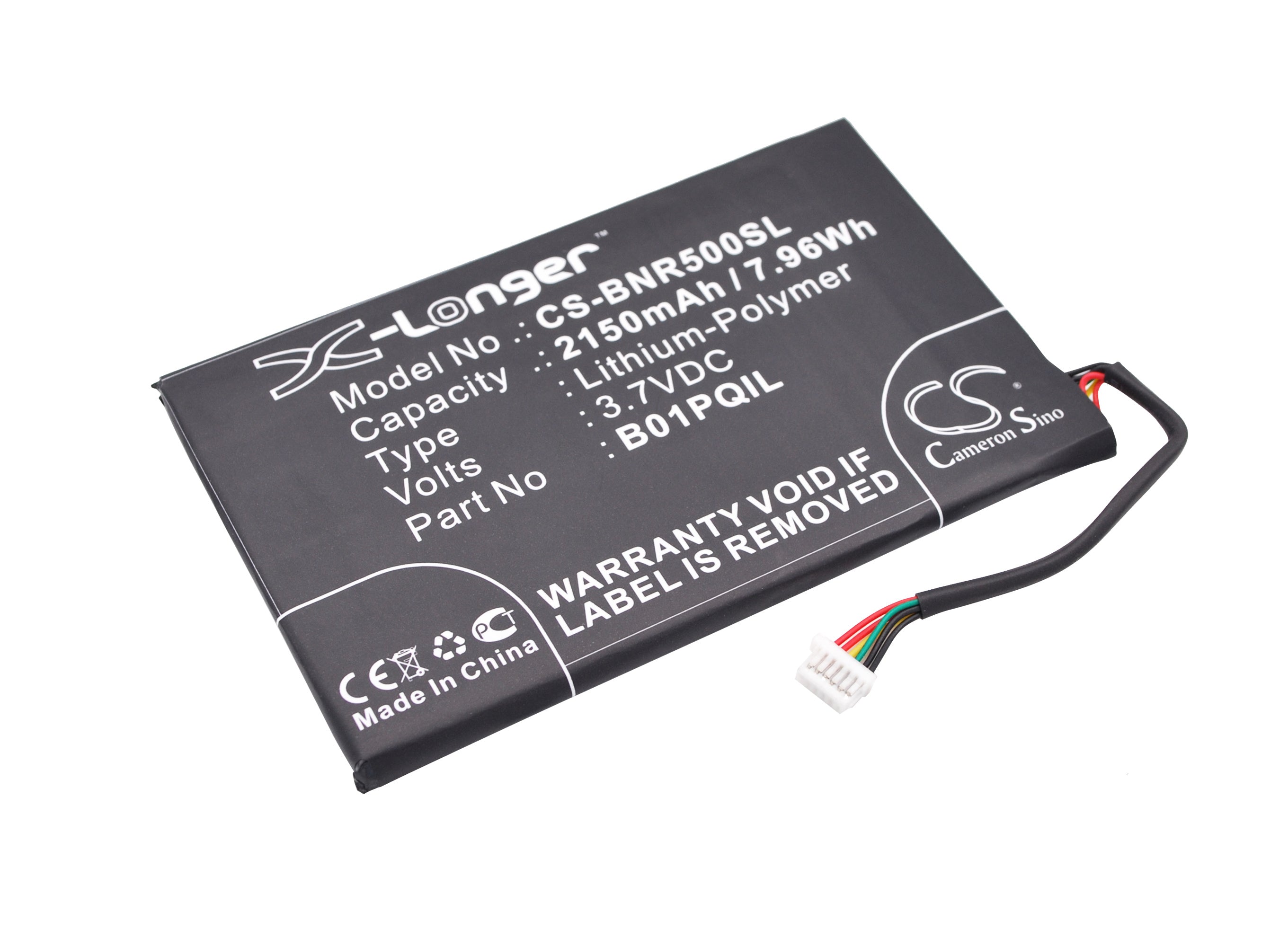 2150mAh Battery - CS-BNR500SL / Li-Polymer / Volts: 3.7