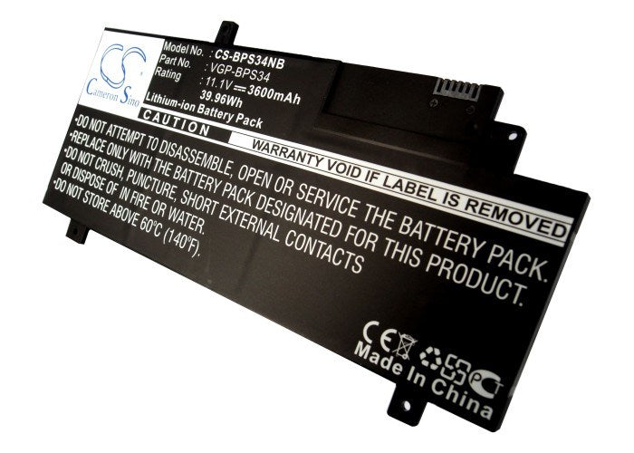 3600mAh Battery - CS-BPS34NB / Li-ion / Volts: 11.1