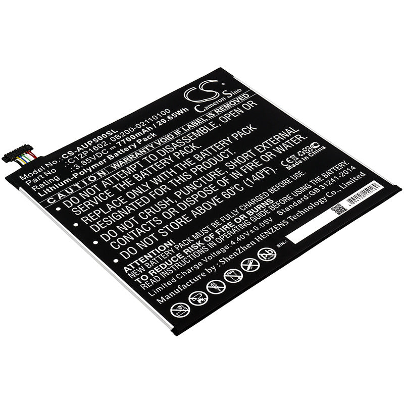 7700mAh Battery - CS-AUP500SL / Li-Polymer / Volts: 3.85