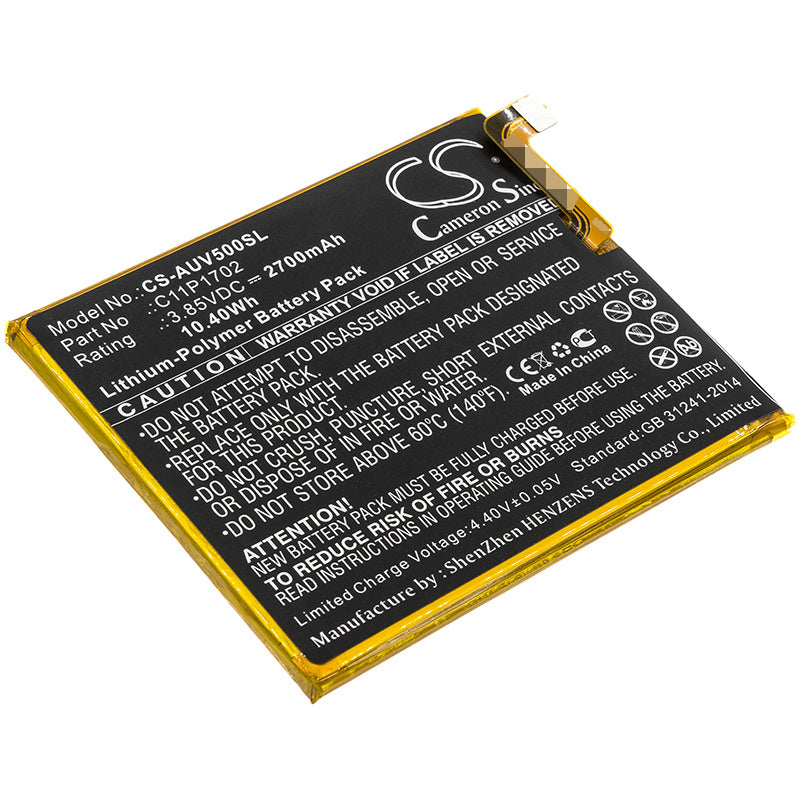 2700mAh Battery - CS-AUV500SL / Li-Polymer / Volts: 3.85