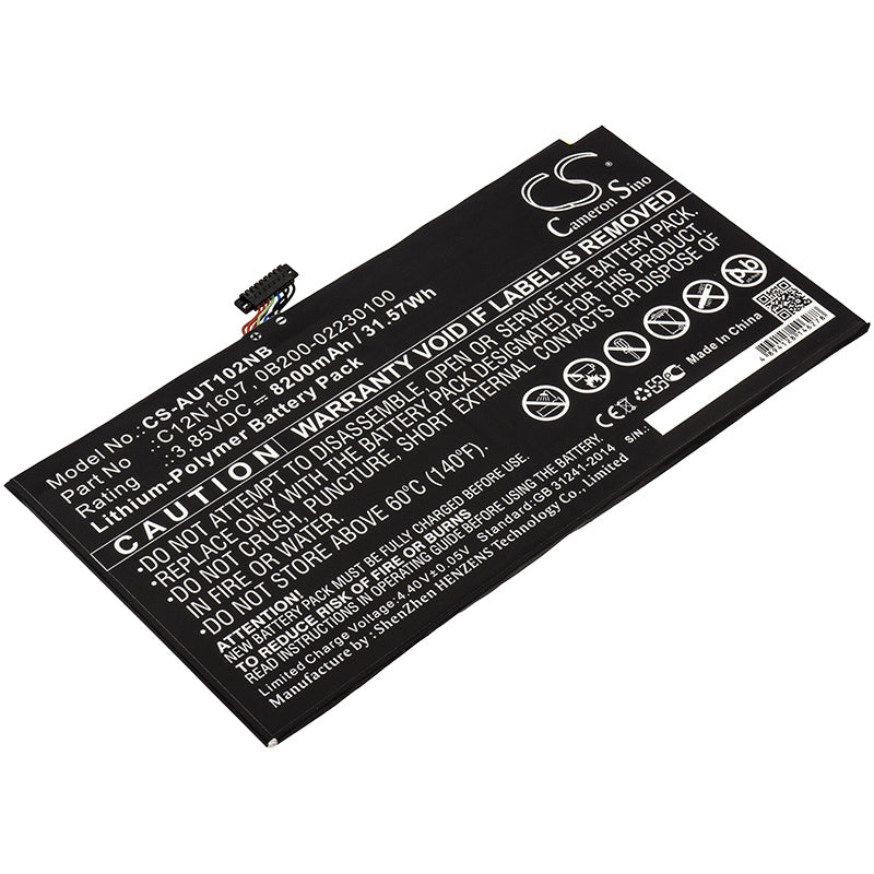 8200mAh Battery - CS-AUT102NB / Li-Polymer / Volts: 3.85