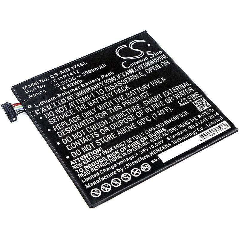 3900mAh Battery - CS-AUF171SL / Li-Polymer / Volts: 3.8